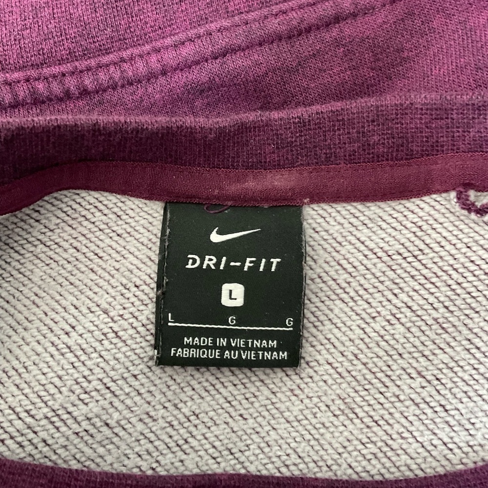 Nike Purple Boxy Crop Hoodie Long Sleeve - Picture 2 of 6